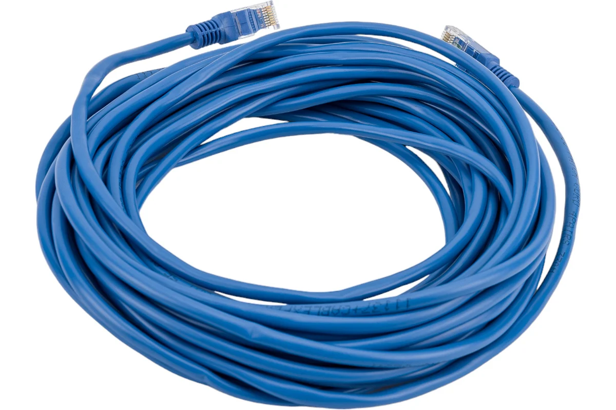 Патч-корд UTP Cablexpert PP12-7.5M/B кат.5e, 7.5м, литой, многожильный (синий)