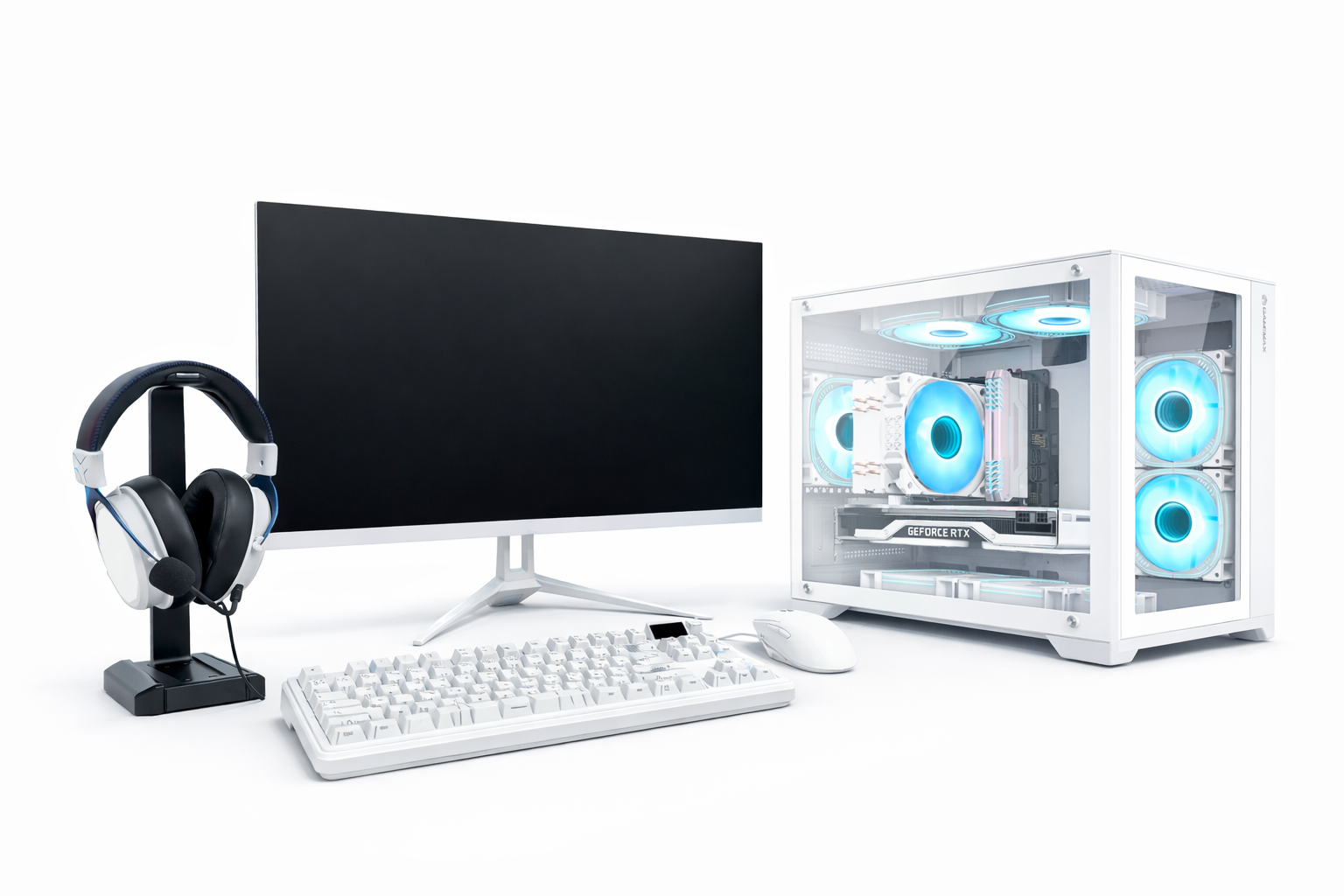 Комплект игровой с монитором i5-14400F/ B760/ Delta A62/ 8+8 Gb/ 1 Tb NVMe/RTX5060 8 Gb/ 910190000R00190/ 750W/ 23.8" Sanc 200Hz/ AK820/ AJ139/ M590