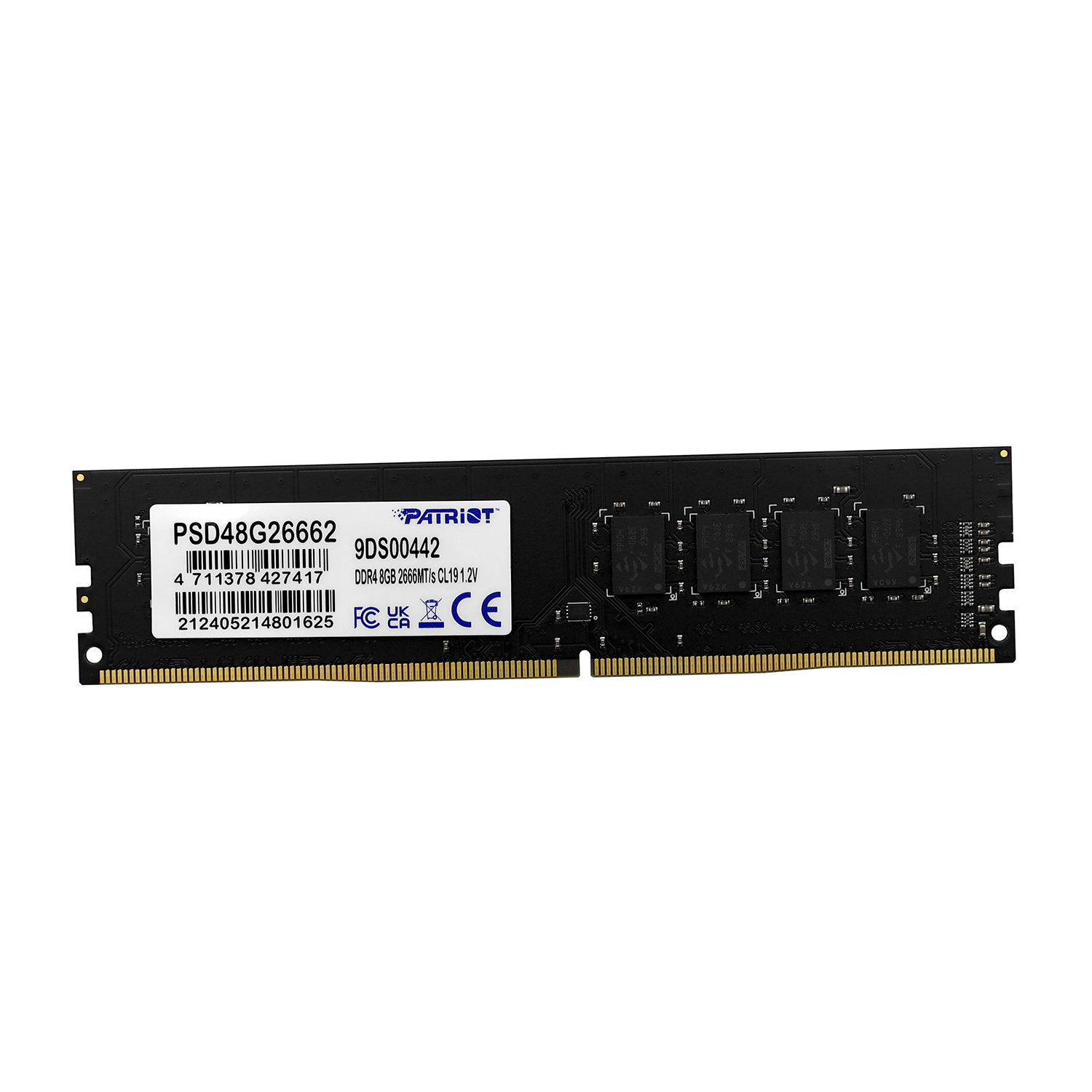 DDR4 PATRIOT 8 Gb Signature, PSD48G26662, DDR4, 8 GB ,DIMM <2666MHz> 19-19-19-43