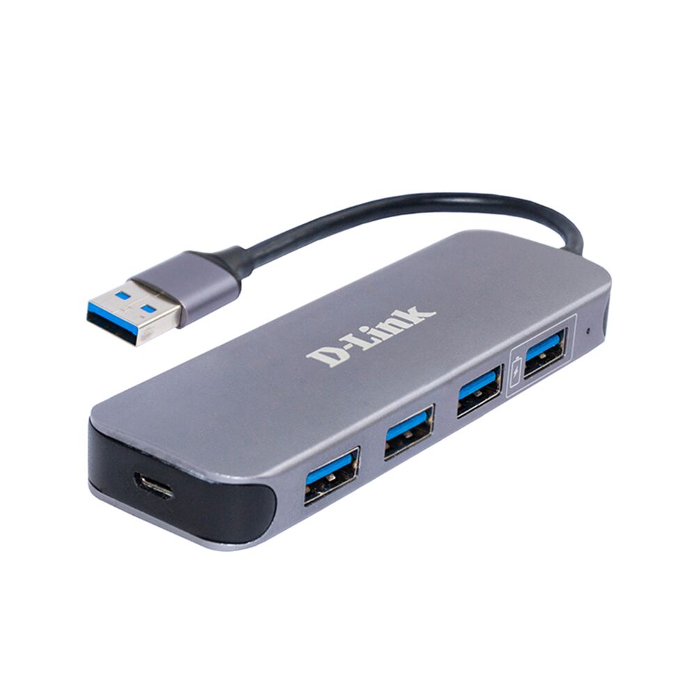 Адаптер, D-Link,DUB-1340/D1A, 4 порта USB 3.0 (1 порт с поддержкой режима быстрой зарядки), скорость передачи данных до 5 Гбит/с, подключение до 127 у