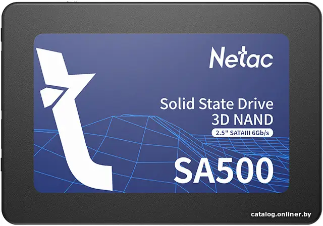 500 GB SSD Netac, NT01SA500-512-S3X, 512GB, SATA, 520/450Мб/с