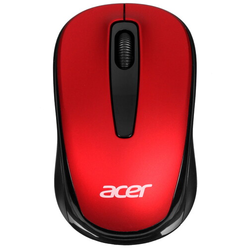 Мышь Acer OMR136 красный оптич. 1000dpi беспров. USB для ноутбука 3but (ZL.MCEEE.01J)