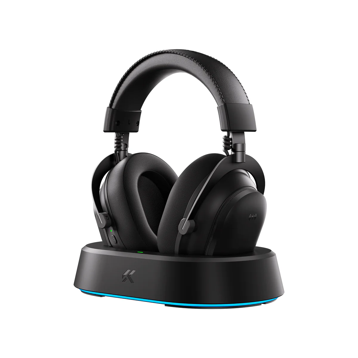 Наушники с микрофоном MCHOSE V9 Turbo, 7.1 Surround, 60mm Drivers, 2.4/BT/USB, 2000mAh, Steel Black