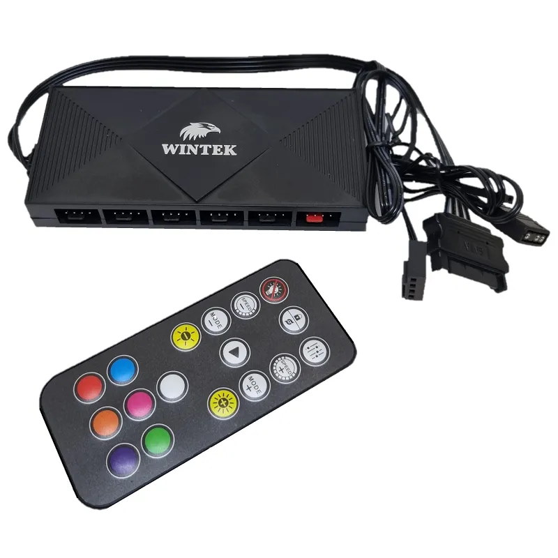 Контроллер Wintek WT-04, 3 pin ARGB + 4 pin PWM