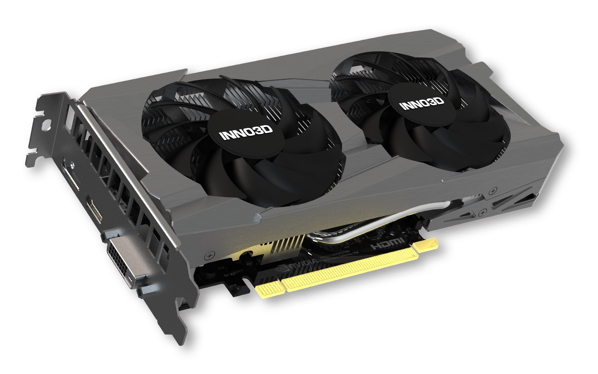 Видеокарта 8 Gb Inno3D RTX3050 TWIN X2, 8G GDDR6 128bit HDMI DP DVI N30502-08D6-1711VA41