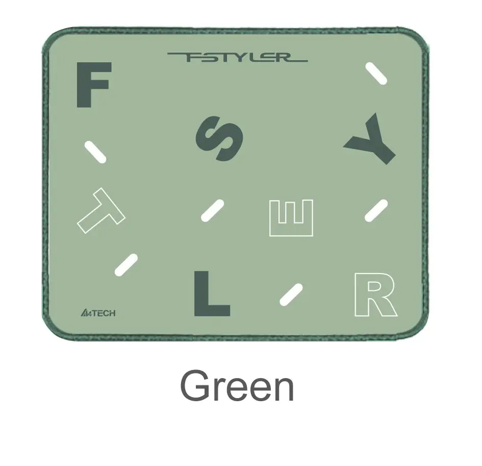 Коврик A4tech Fstyler FP25 Green <25*20*0.2cm, тканевое покрытие>