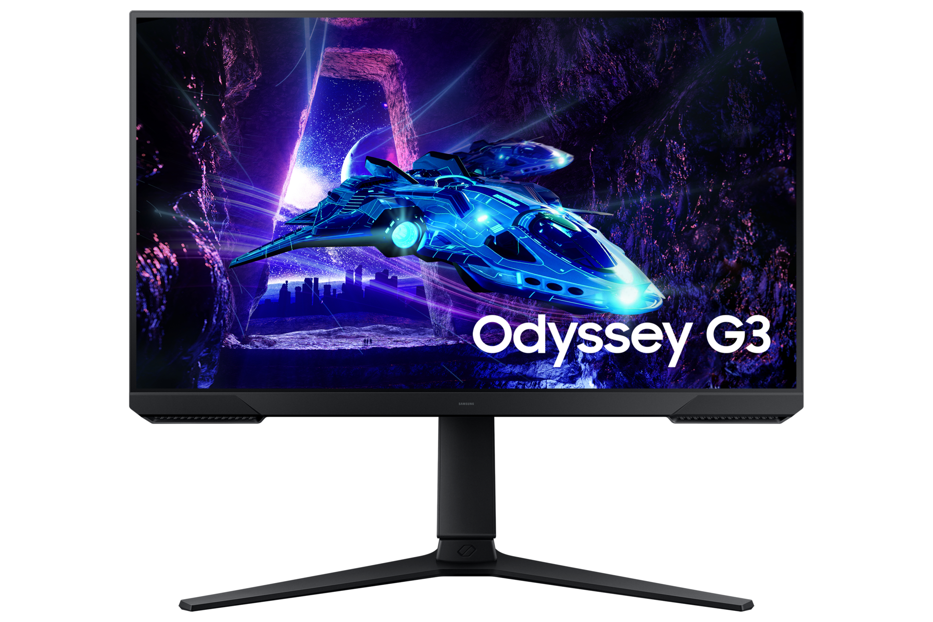 Игровой монитор Odissey G3 24" SAMSUNG LS24DG300EIXCI, VA, FHD, 1920x1080, 180Hz, 1мс, 250кд/м2, 3000:1, 1xHDMI, 1xDP, HDR10,  Регулировка Высоты 120м