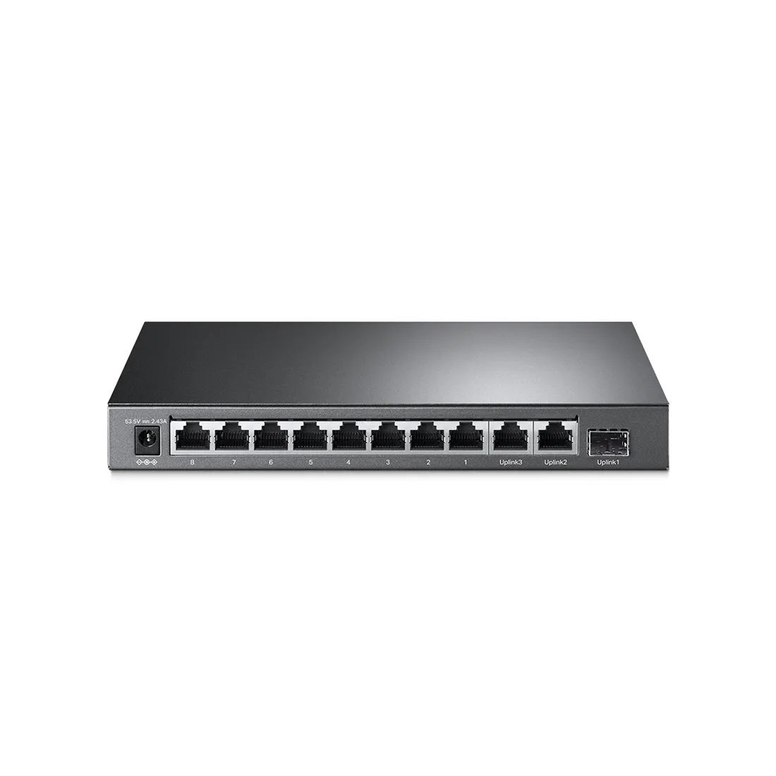 Коммутатор PoE+  8-портовый Tp-Link TL-SL1311MP <8 портов RJ45 10/100Mbps PoE+ 802.3af/at, 2 GbE RJ45, 1 GbE SFP-порт, бюджет мощности PoE 124 Вт, реж