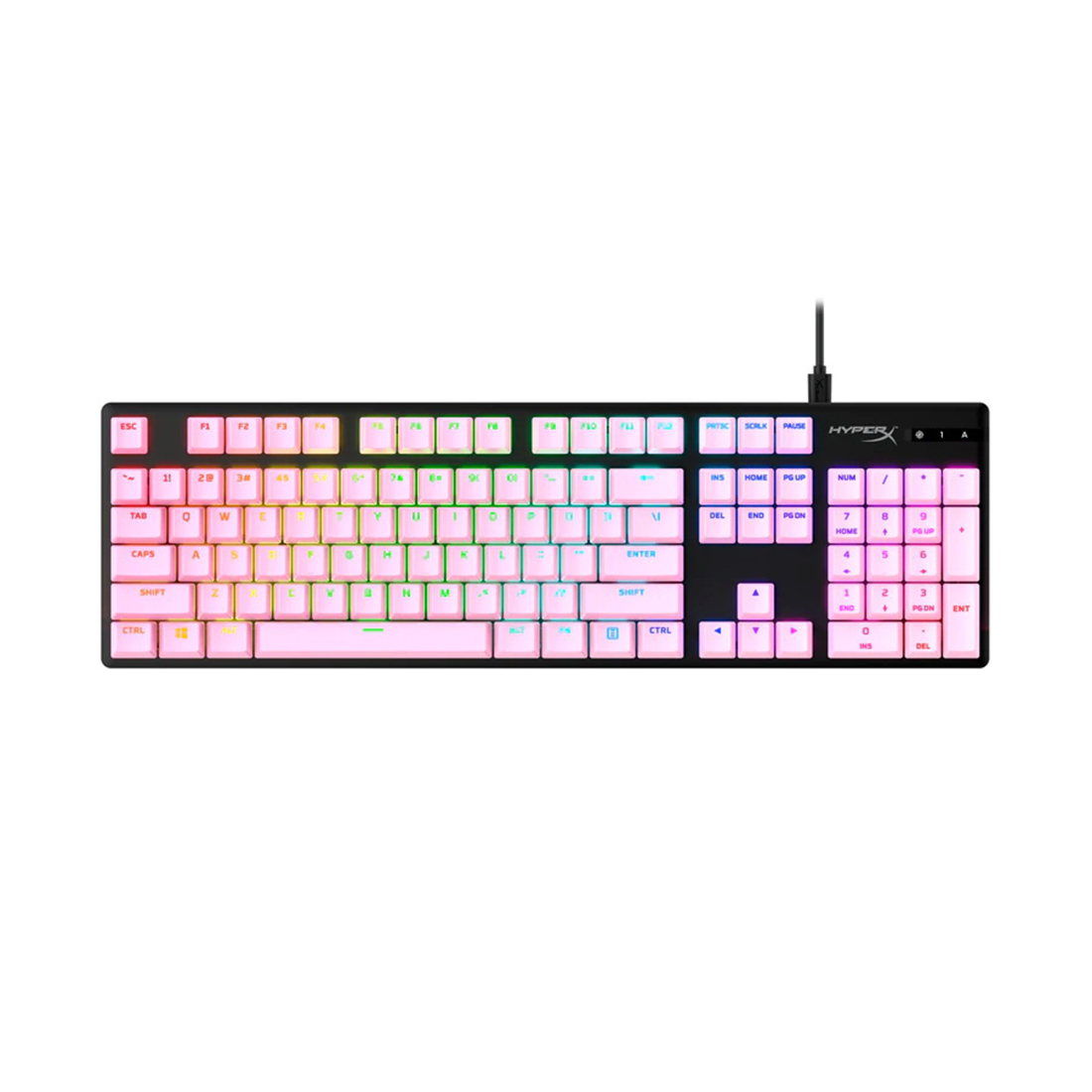 Набор кнопок на клавиатуру, HyperX, 519T9AA#ACB, PBT Keycaps Full Key Set, Розовый