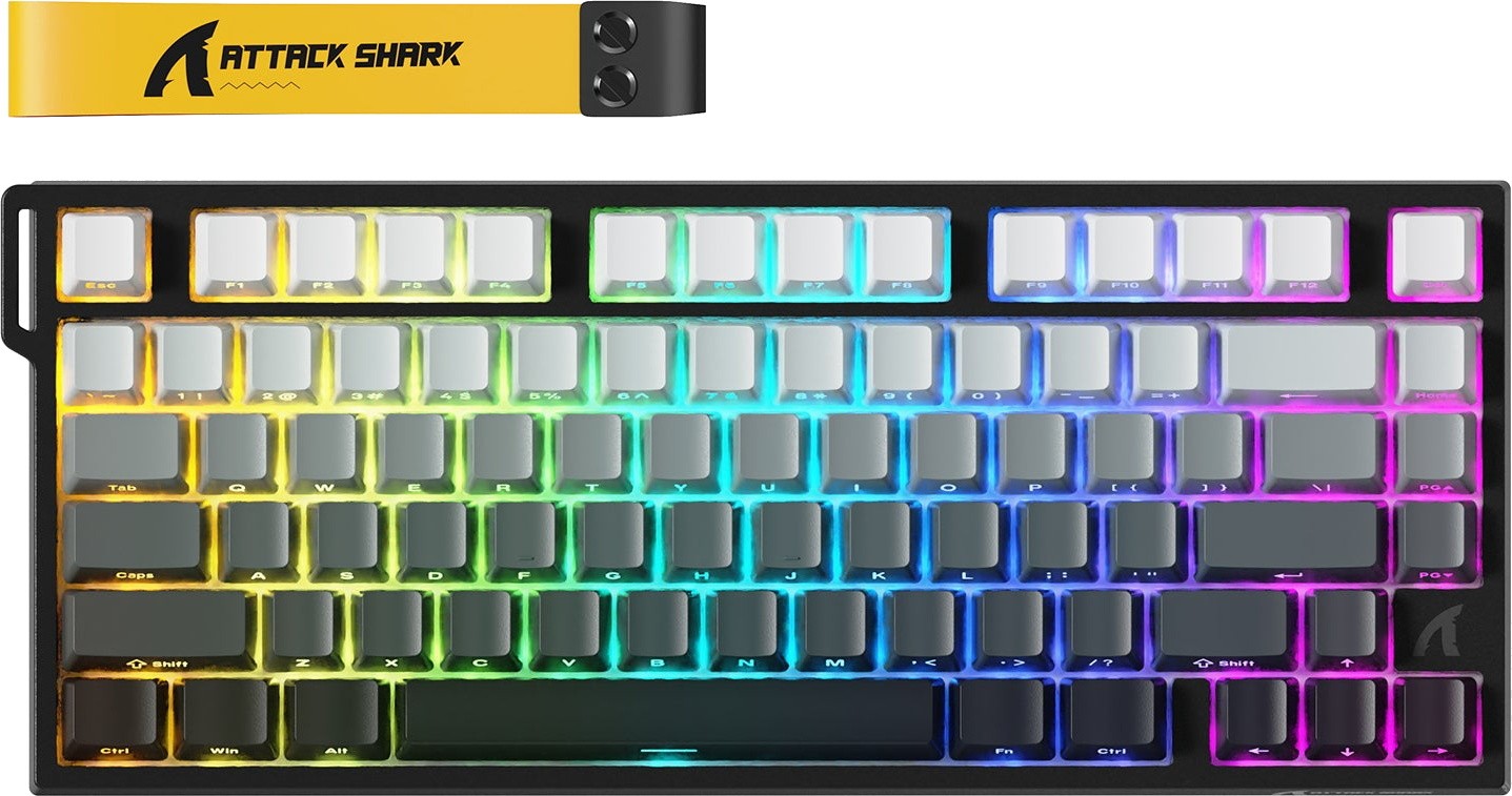 Клавиатура Attack Shark R82 HE Moonlit Night, Magnetic, 75%, EN, Wired USB-C, 8KHz, RGB