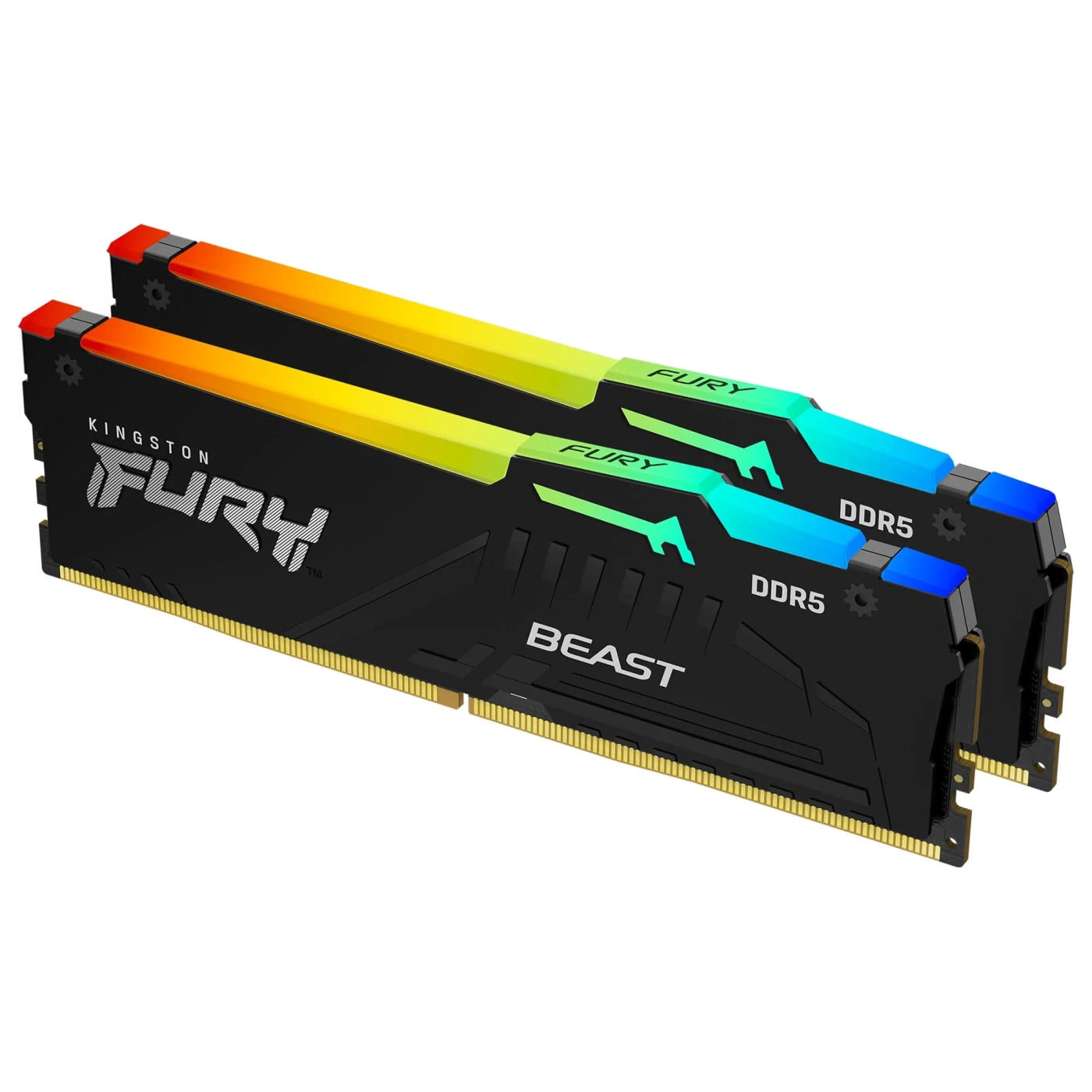 DDR5 Kingston 64 Gb KIT FURY Beast RGB KF560C36BBEAK2-64 (Kit 2x32GB), DDR5, 64GB, CL36, DIMM <PC5-48000/6000MHz> DDR5 Kingston 64 Gb KIT FURY Beast RGB KF560C36BBEAK2-64 (Kit 2x32GB), DDR5, 64GB, CL36, DIMM <PC5-48000/6000MHz>