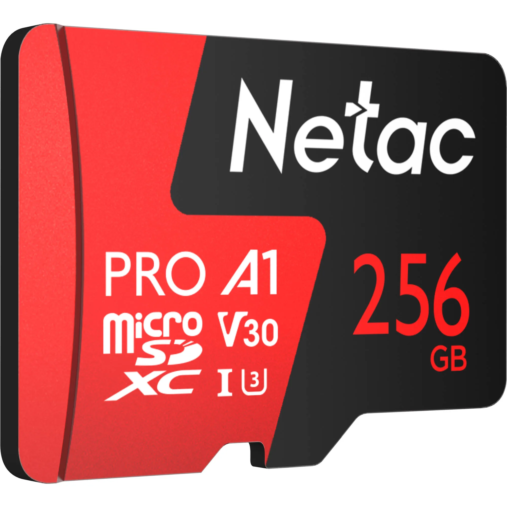 Карта памяти MicroSD 256GB Class 10 U1 Netac NT02P500PRO-256G-R с адаптером