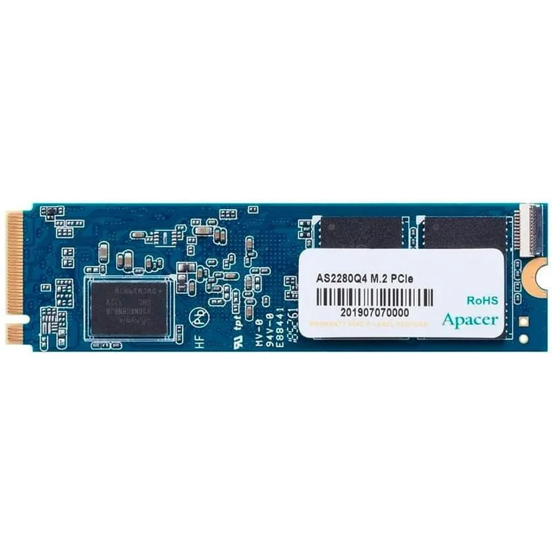 1 000 GB SSD M.2 PCIe Apacer, AS2280Q4 AP1TBAS2280Q4-1, 1TB, M.2 NVMe PCIe 3.0x4, 5000/4400 Мб/с