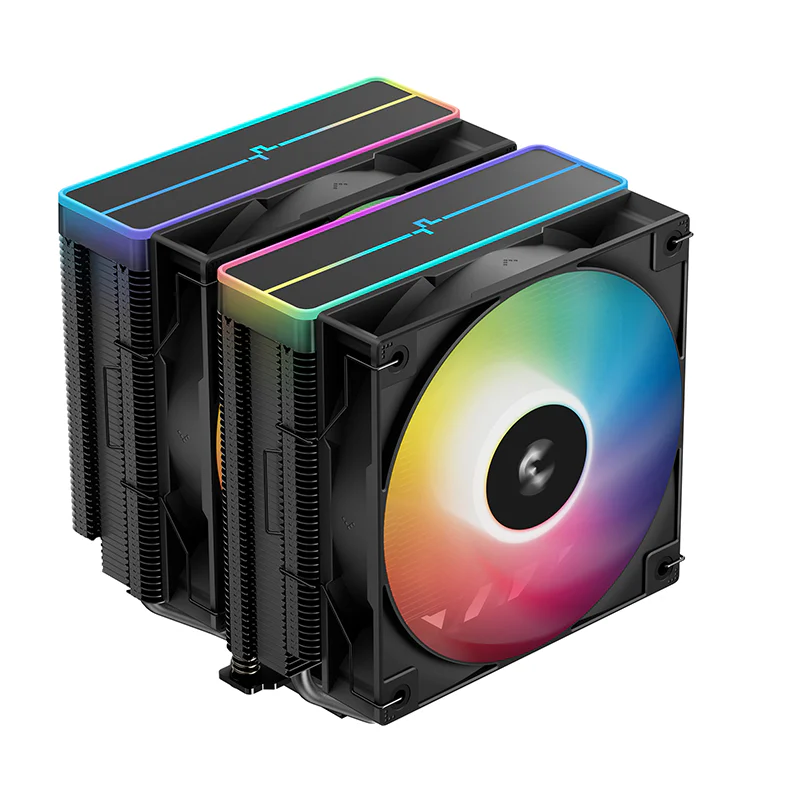 Кулер для процессора, Deepcool, AG620 BK ARGB V2 R-AG620-BKAMMN-GJD, Intel 1851/1700/1200/115х и AMD AM5/AM4, 260W, 2*120мм ARGB, 300-1950±10%/об/м, 6
