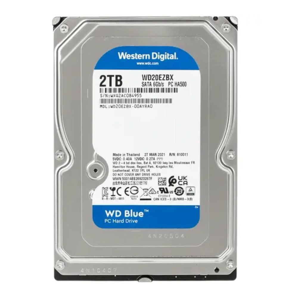 Винчестер 2 Tb Western Digital Blue SATA 6Gb/s 256Mb 7200rpm WD20EZBX