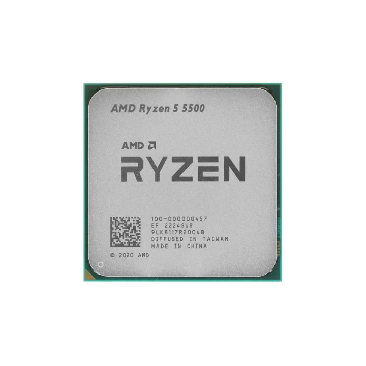 Процессор AMD Ryzen 5 5500 3,6Гц (4,2ГГц Turbo) AM4 7nm 6/12 3Mb L3 16Mb 65W OEM