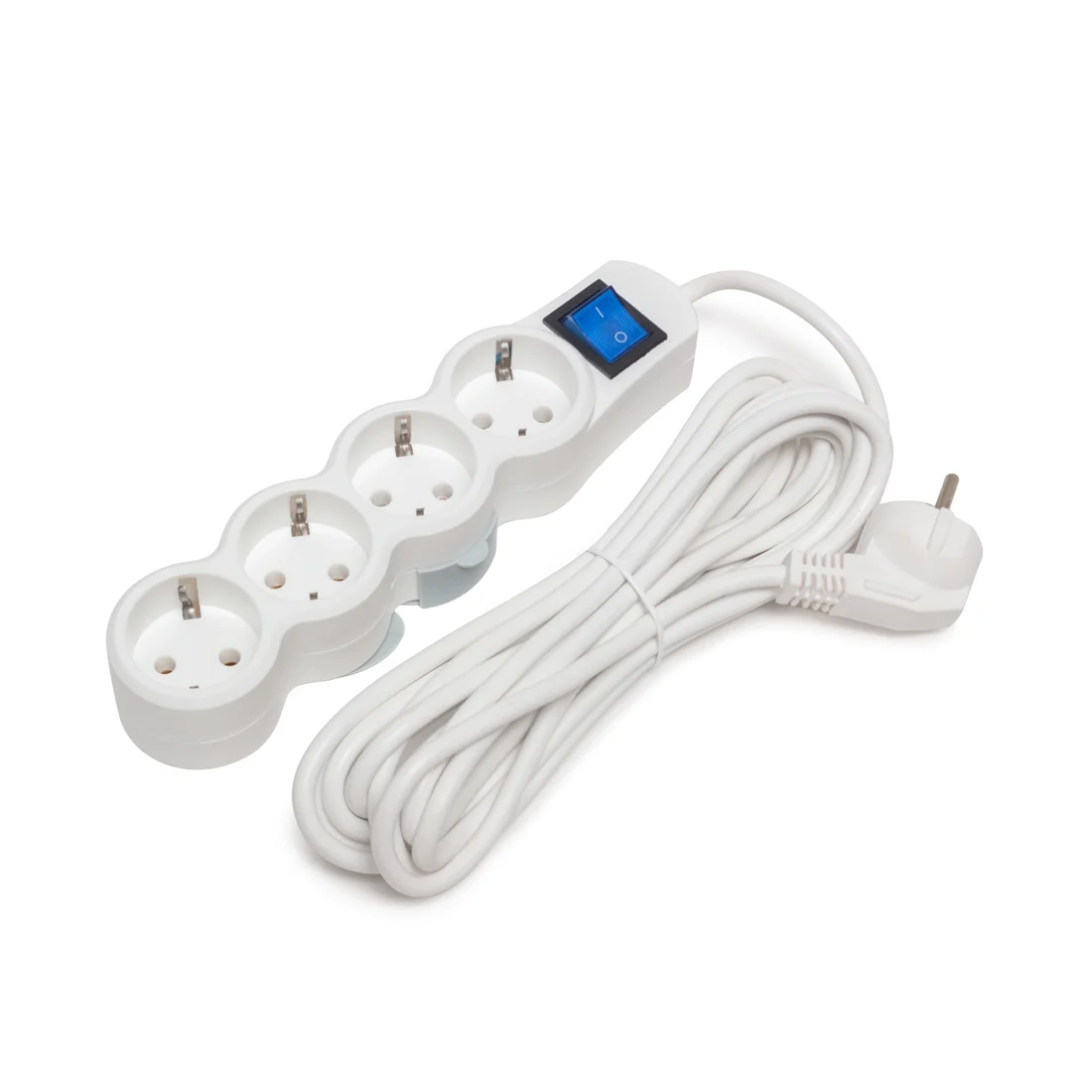 Сетевой фильтр, SVC, ZP4S-18M, 4 розетки, 1,8 метров, 220-250В, 10A, Полиэтиленовая упаковка, Белый