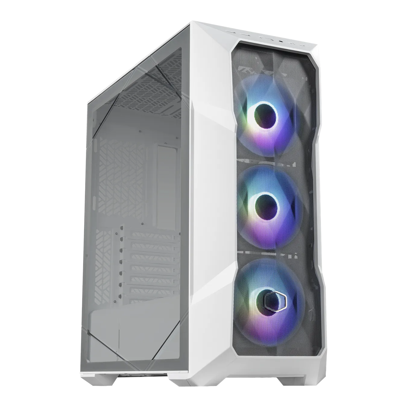 Кейс, CoolerMaster TD500 MESH V2 White E-ATX/CEB/ATX/mATX/Mini-ITX, 7 cлотов расширения, 2x3.5", 3x2