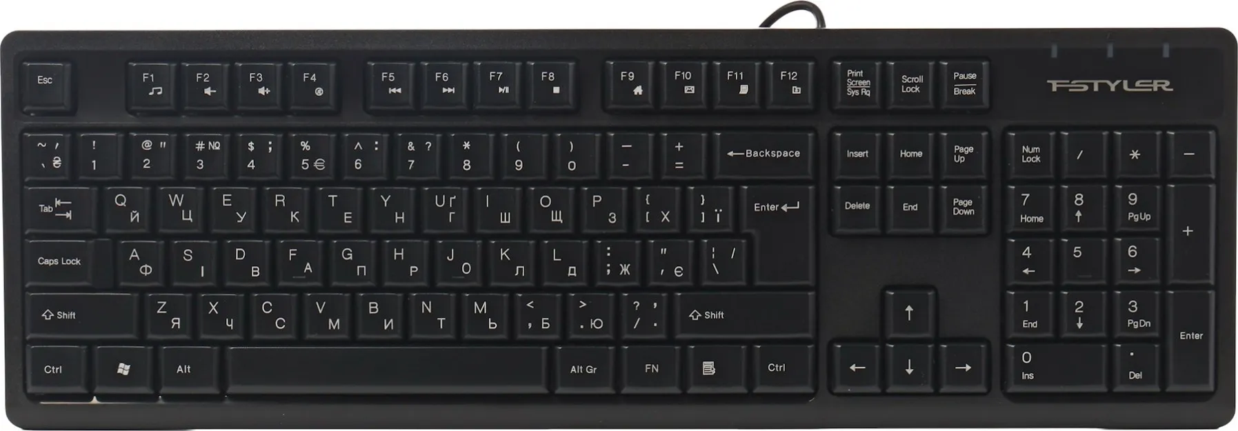 Клавиатура A4tech Fstyler FK12 Black