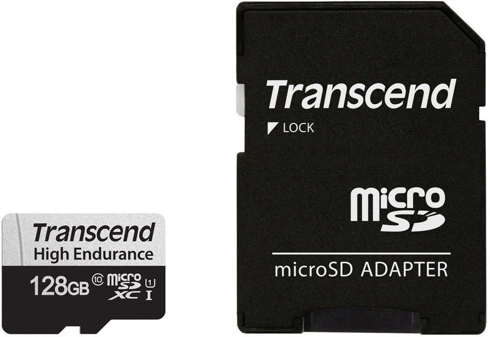 Карта памяти MicroSD 128GB Class 10 U1 Transcend TS128GUSD350V