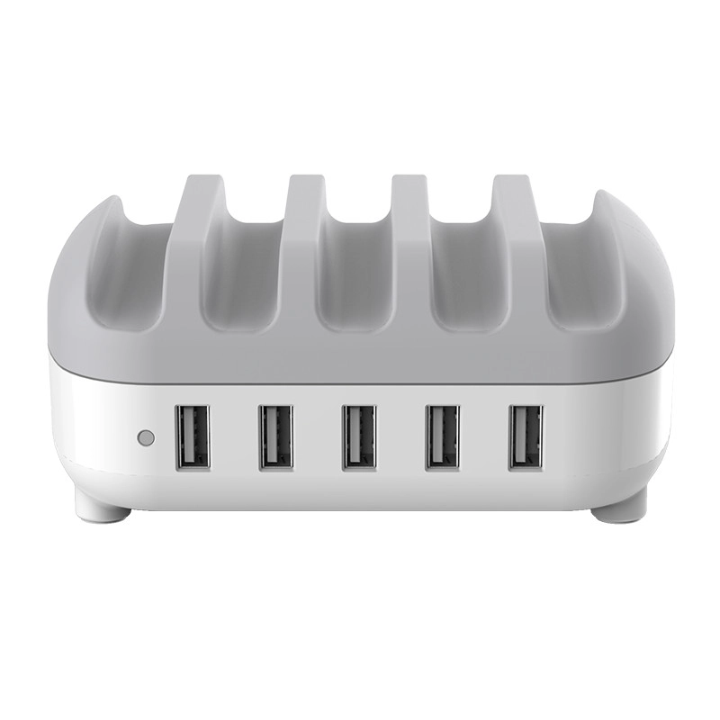 Зарядная станция 40W 5 Port USB ORICO DUK-5P-EU-WH-BP <5 USB, AC, WH 125*100*62mm>