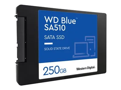 250 GB SSD WD BLUE SA510 2.5” SATA3 R555Mb/s, W440MB/s WDS250G3B0A