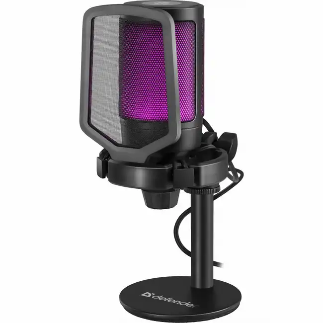 Игровой стрим микрофон Defender Impulse GMC 600 USB черный