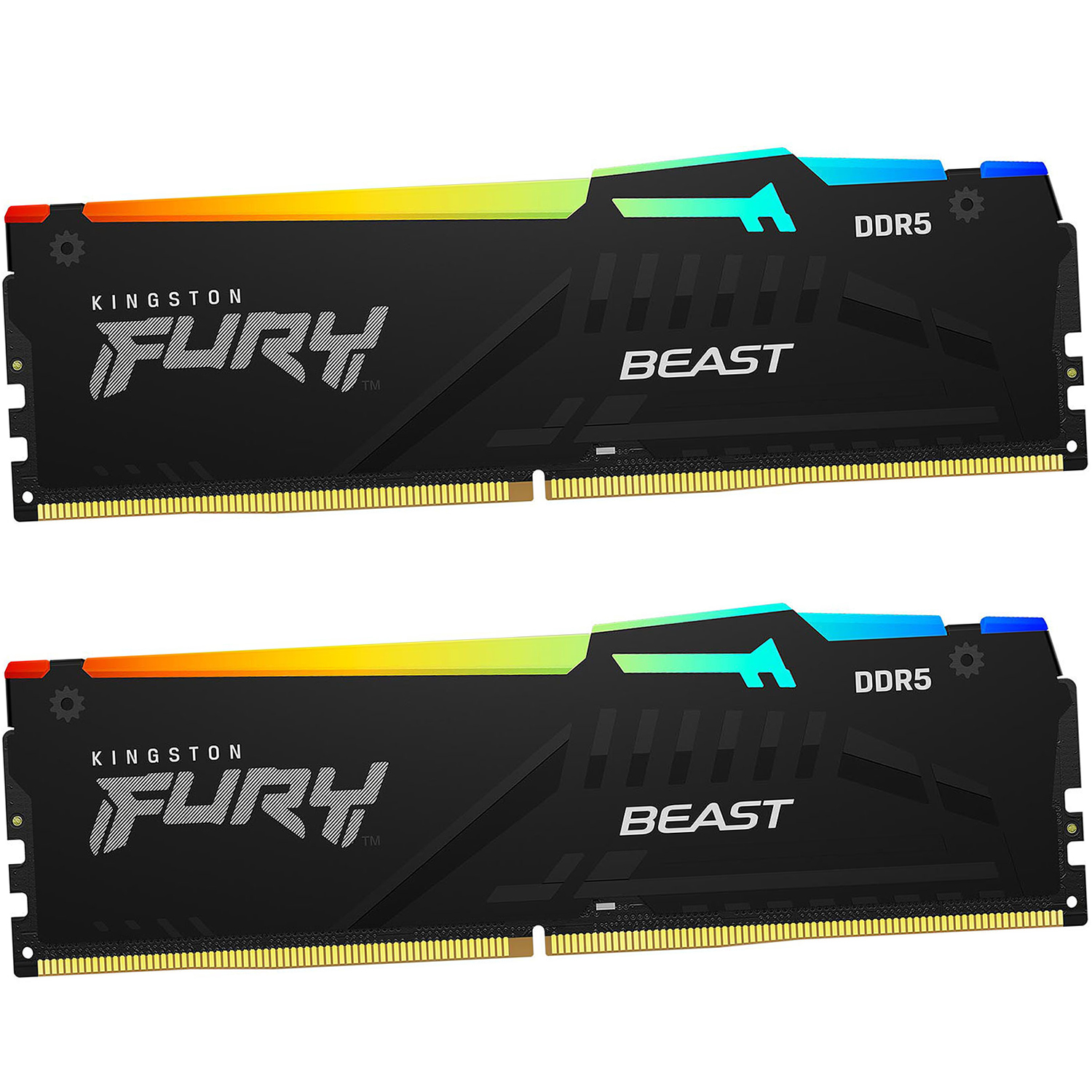 DDR5 Kingston 64 Gb kit Fury Beast, KF552C40BBAK2-64, DDR5, 64 GB ,DIMM kit <5200MHz> (2x32GB), CL40