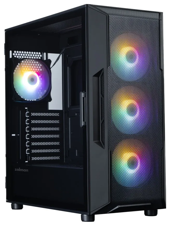 Корпус Zalman, i3 NEO V2 Black, i3 NEO V2 Black, ATX, 2*3.5"/1*2.5", Высота кулера до 160 мм, Длина VGA до 400 мм, 476х219х484 мм, Без Б/П, Черный