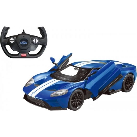 Радиоуправляемая машина, RASTAR, 78100NB, 1:14, Ford GT, Пластик, Открывающиеся двери, 2.4GHz, Синяя