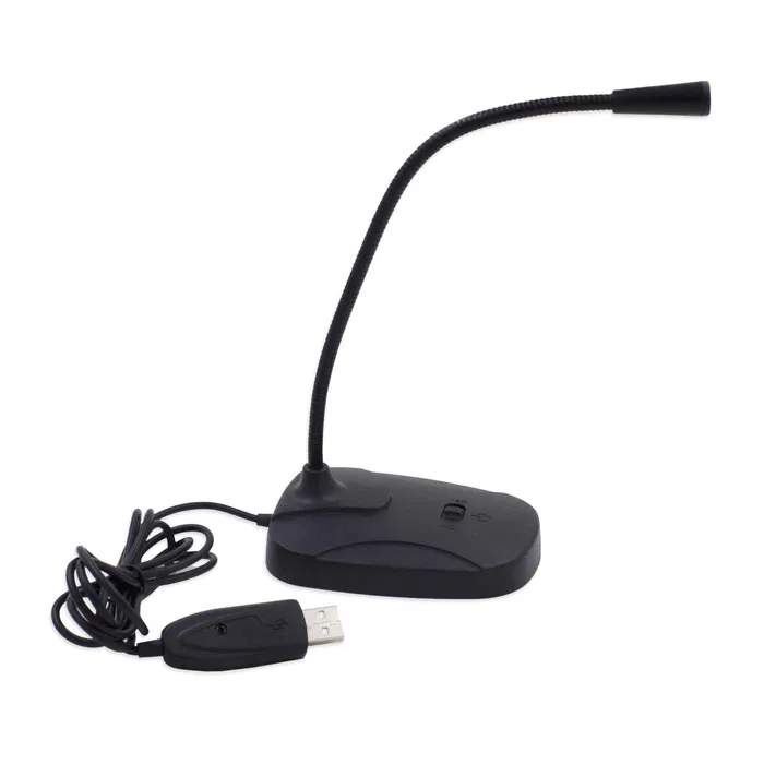 Микрофон ПК M6 3.5, настольный, 1.5м, чёрный