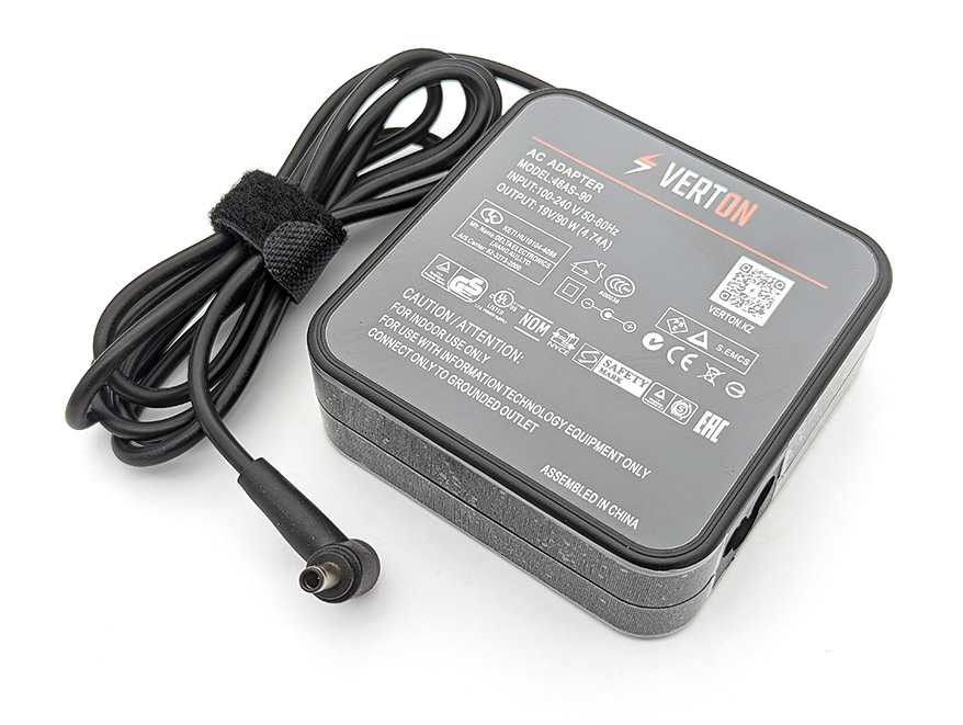 зарядное устройство Asus ADP-90DB, 19 В/ 90 Вт (4.74 А), 4.5/3 мм, Verton, NEW DESIGN 45075
