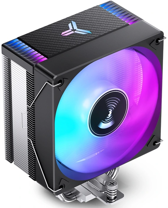 Кулер для процессора, Jonsbo, CR-1000 EVO(Color) Black, INTEL: LGA 1700/1200/115X, AMD AM4/AM5, TDP 220W, 120мм, 1500 об/мин, 59.48CFM, 32dB(A), 4 pin