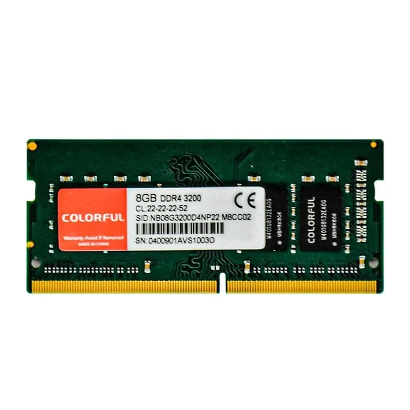 SODIMM 8GB DDR4 Colorful, NB08G3200D4NP22, DDR4, 8 GB ,SO-DIMM <3200MHz>