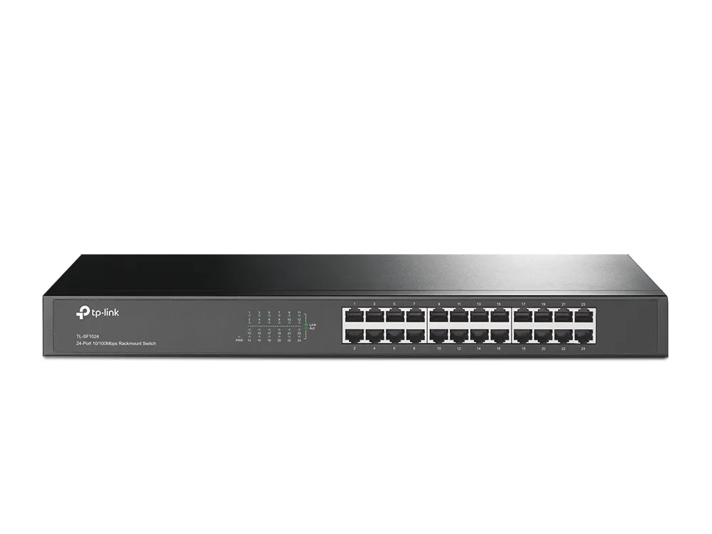 Коммутатор TP-Link TL-SF1024 <24-port 10/100Mbit, 1U 19-inch rack-mountable steel case>