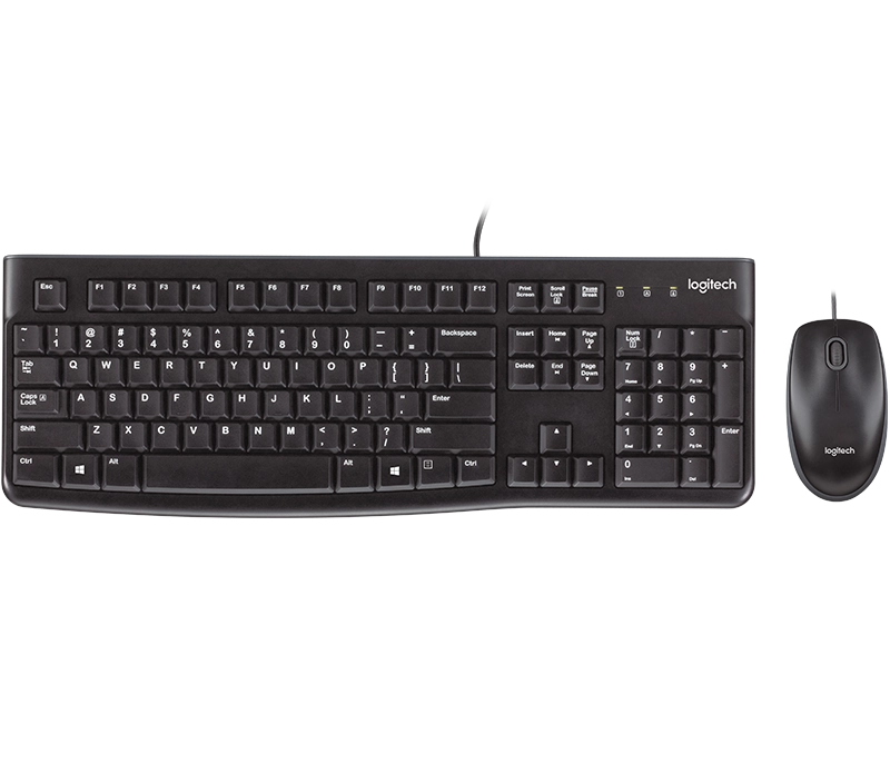 Клавиатура + мышь Logitech MK120 Desktop, Optical mouse, [920-002561], black
