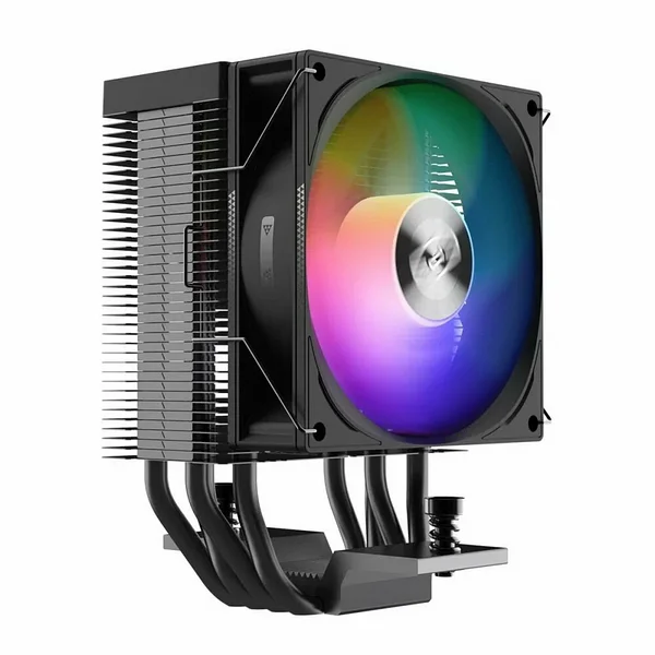 Вентилятор для процессора PCCooler R400 ARGB BK TDP 180W, 4-Pin PWM + Подсветка 3-Pin 5V ARGB, 650~2