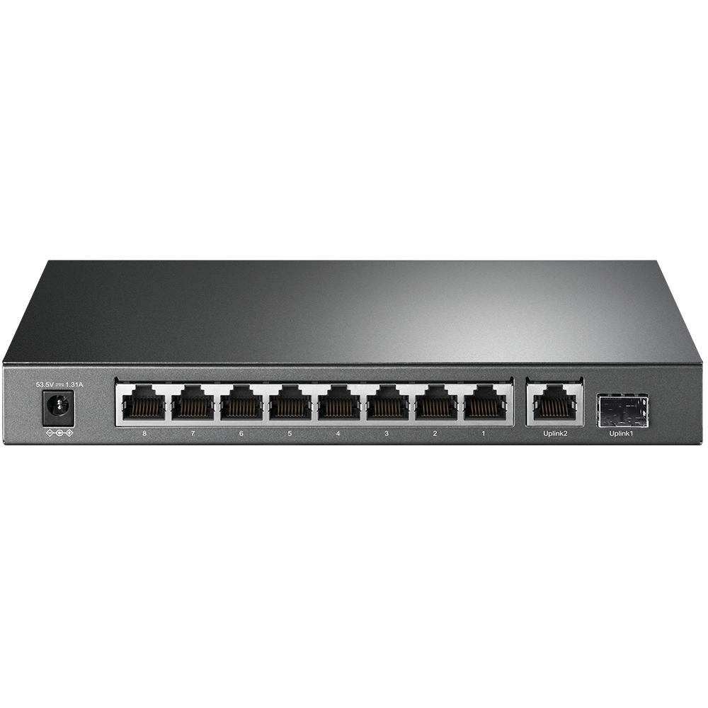 Коммутатор PoE+ GbE 10-портовый Tp-Link TL-SG1210P <10-портовый гигабитный настольный коммутатор с 8