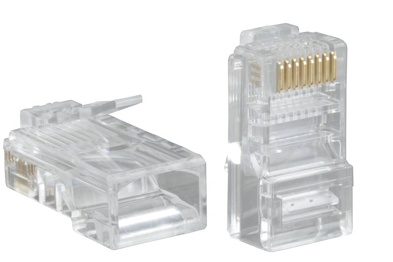 Коннектор, RJ-45, UTP RJ-45, Телекоммуникационный, 1000 шт/уп, Пакет