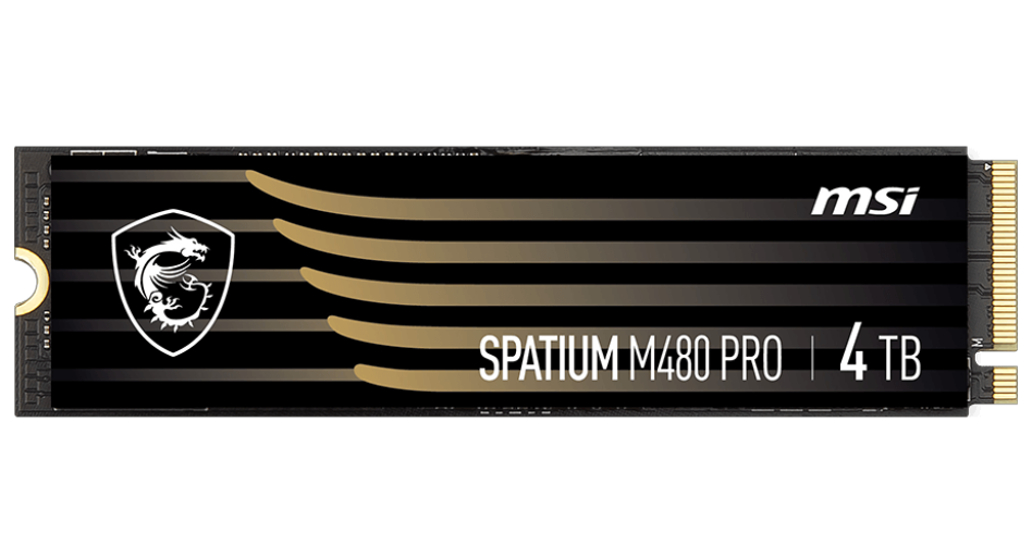 4 000 Gb MSI SPATIUM M480 PRO M.2 PCIe 4.0 NVMe R7400Mb/s W7000MB/s SPATIUM M480 PRO PCIe 4.0 NVMe M.2 4TB