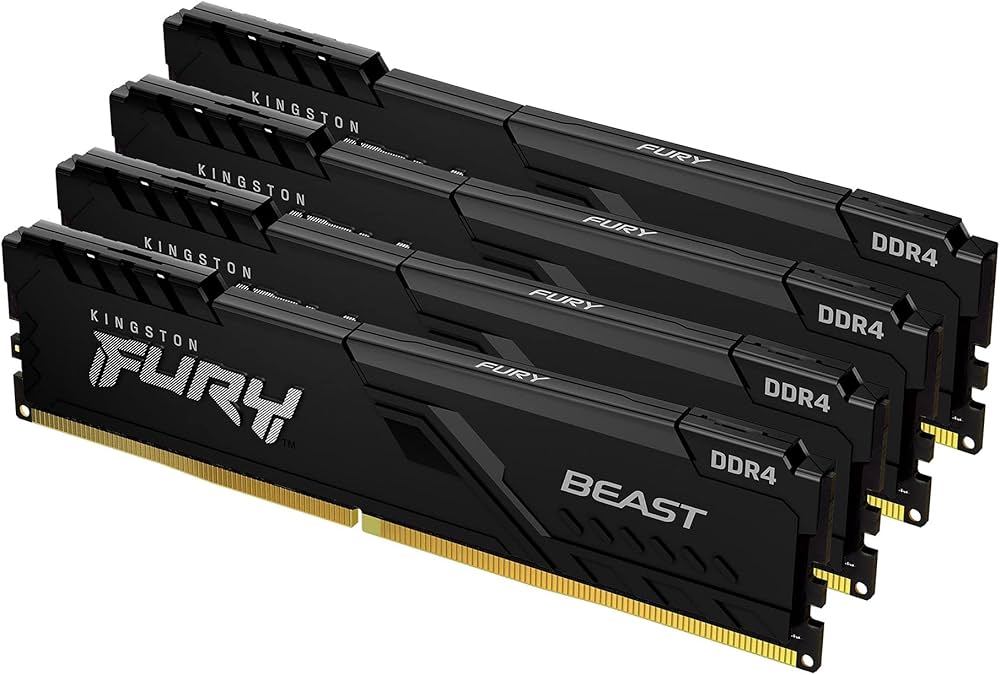 DDR4 Kingston 64 Gb KIT 3200MHz Kingston FURY Beast Black CL16 KF432C16BB1K4/64