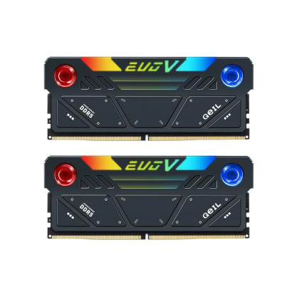 32 Gb DDR5 Geil Kit (2x16GB) EVO V RGB 7200Mhz DDR5 PC5-57600 GESG532GB7200C36ADC Black