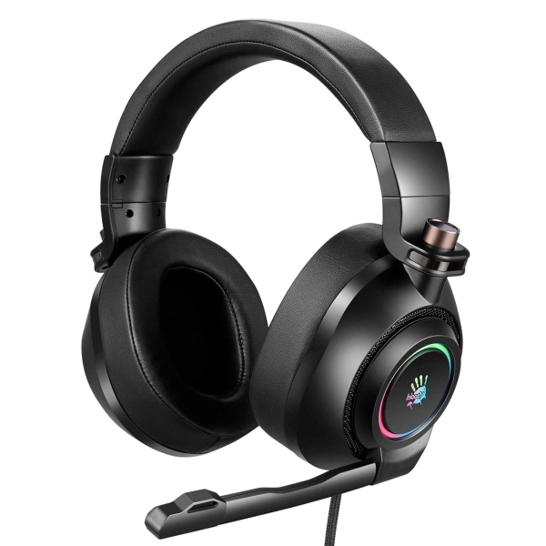 Наушники+микрофон игровые Bloody G580 <USB, 7.1, 20Hz-20kHz, 16Om, 105dB, Mic:100Hz-10KHz, 44dB, 2m>