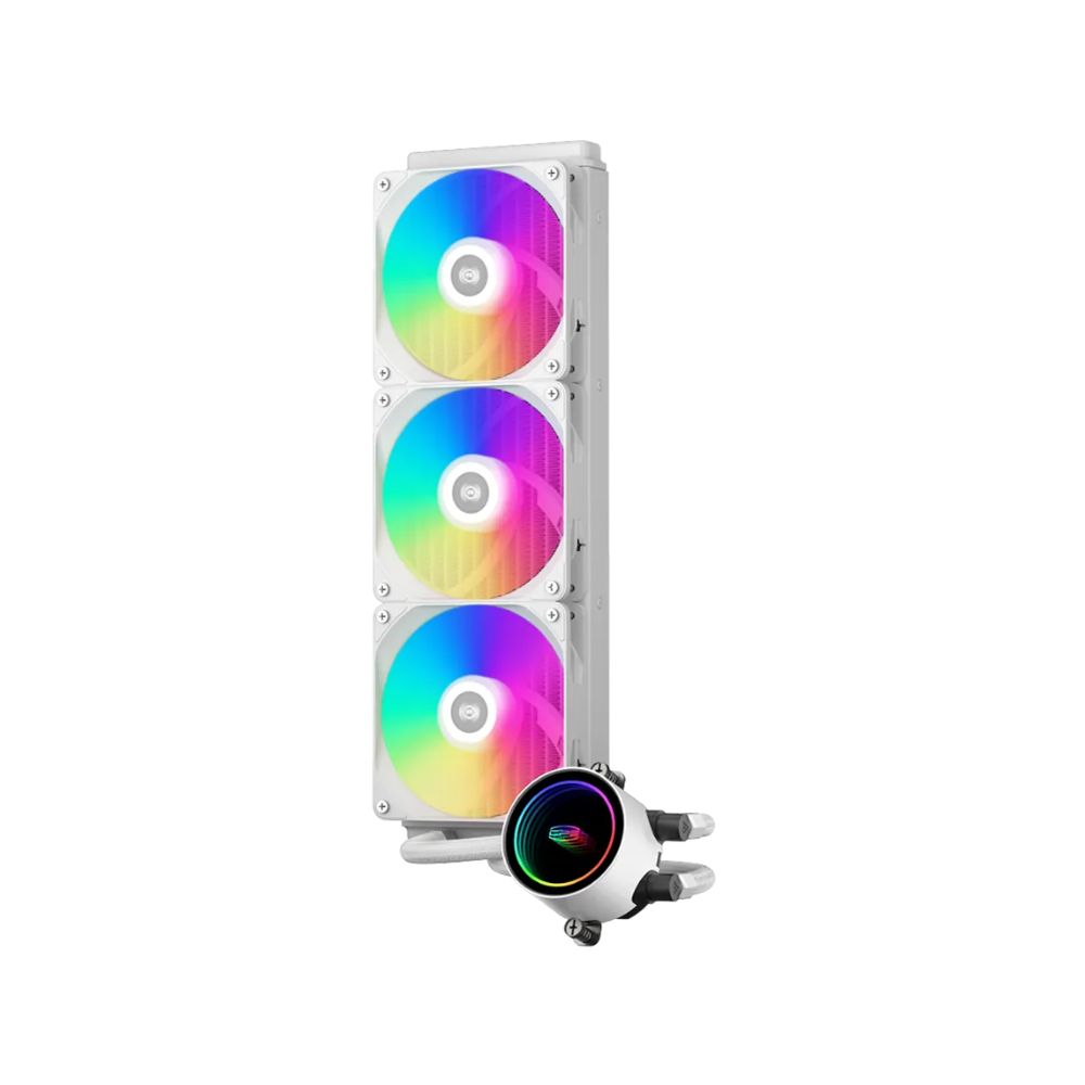 Водяное охлаждение для CPU PCCooler DA360 ARGB WH TDP 300W 115X/1200/1700/1851/20XX/AM4/AM5 Белый