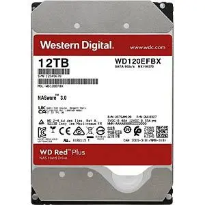 Винчестер для NAS систем HDD 12Tb Western Digital RED Plus SATA6Gb/s 3.5" 256Mb 7200rpm WD120EFBX