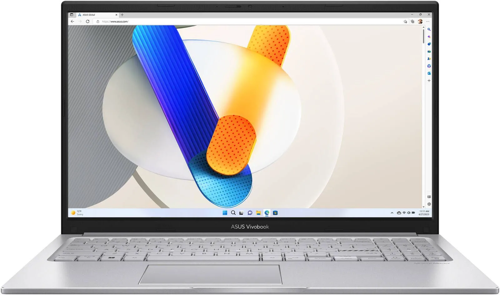 ASUS Vivobook X1504VA-NJ379/ i7-1355U/ 8 Gb/ 512 SSD/ Type-C/ 15.6"FHD/ UMA/ Dos/ SILVER/ 90NB10J2-M00H50