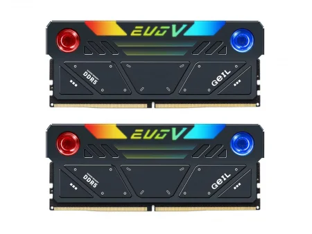 32 Gb DDR5 Geil Kit (2x16GB) EVO V RGB 6800Mhz DDR5 PC5-54400 GESG532GB6800C36ADC Black 32 Gb DDR5 Geil Kit (2x16GB) EVO V RGB 6800Mhz DDR5 PC5-54400 GESG532GB6800C36ADC Black