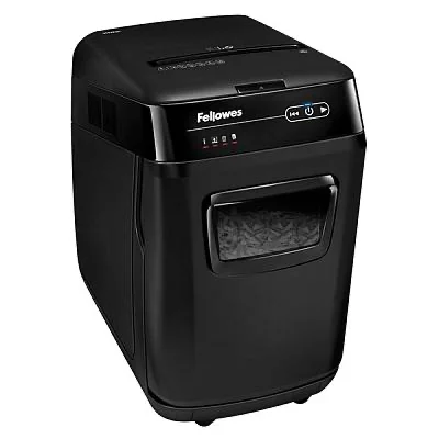 Шредер Fellowes® AutoMax® 200C, автоподача, DIN P-4, 4х38мм, 200 лст. авто, 10 ручн., 32 лт