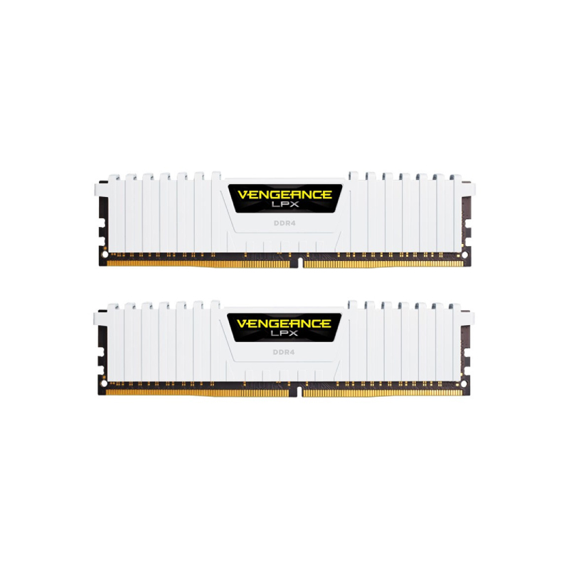 DDR4 16 GB KIT Corsair Vengeance LPX, CMK16GX4M2B3200C16W (for SKL), DDR4, 16 GB, white ,DIMM Kit <3200MHz> (2x8GB), 16-18-18-36,,