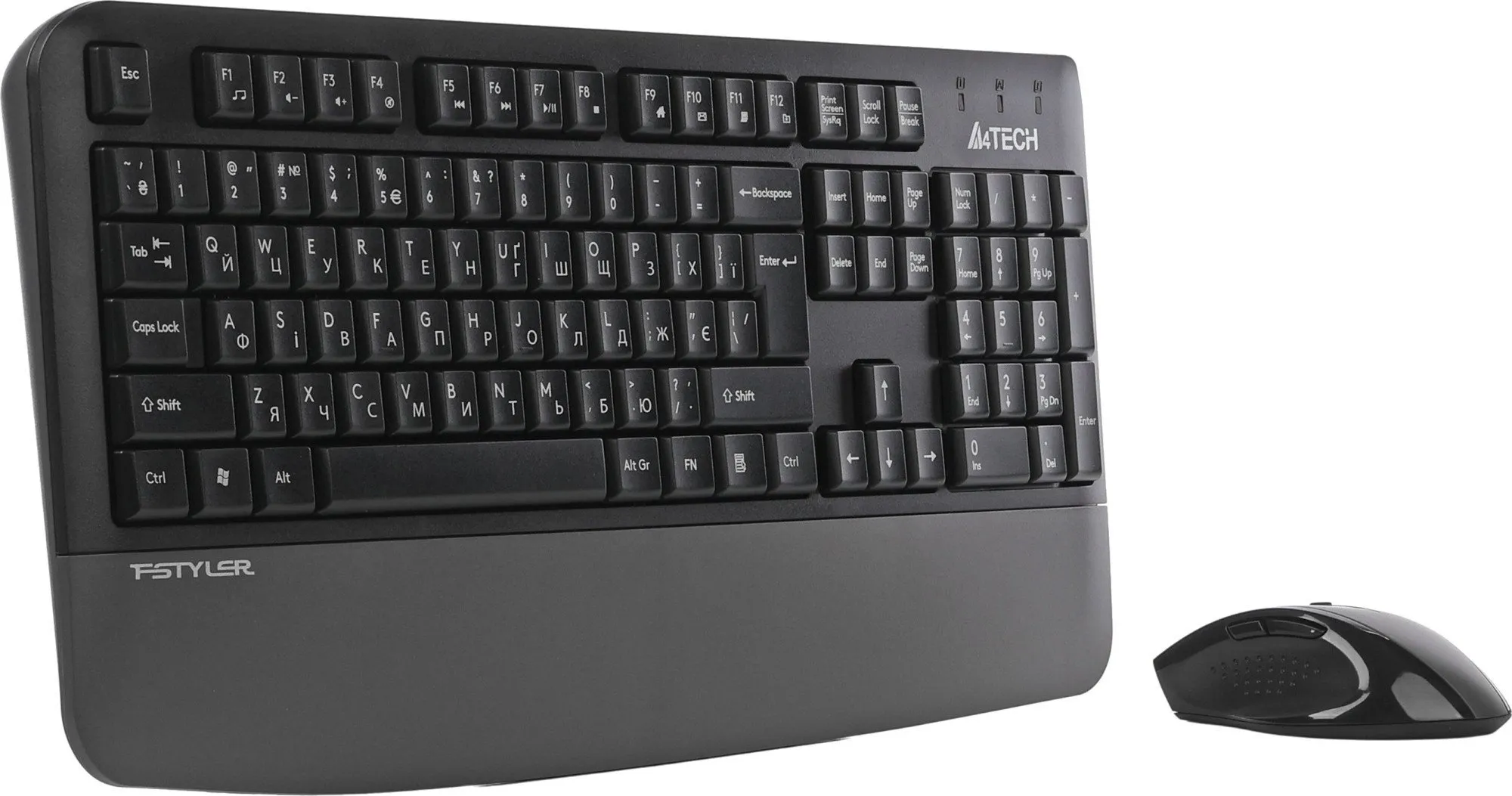 Клавиатура+мышь беспроводная A4tech Fstyler FG2500SPlus Grey